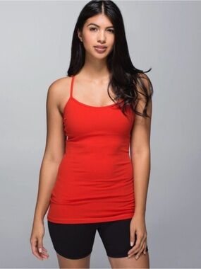 Lululemon Power Y Tank Red Size 8
